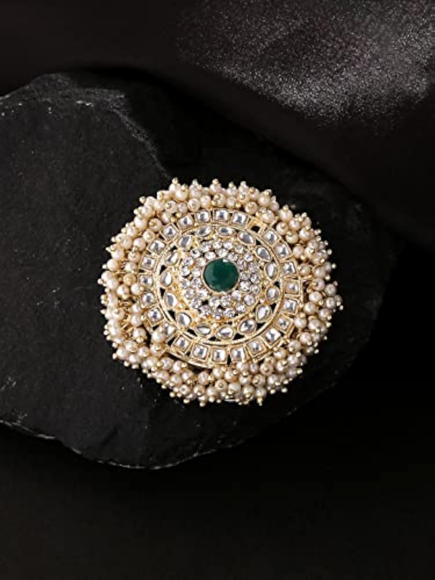 Kundan and Beads Studded Ambada Juda Pin