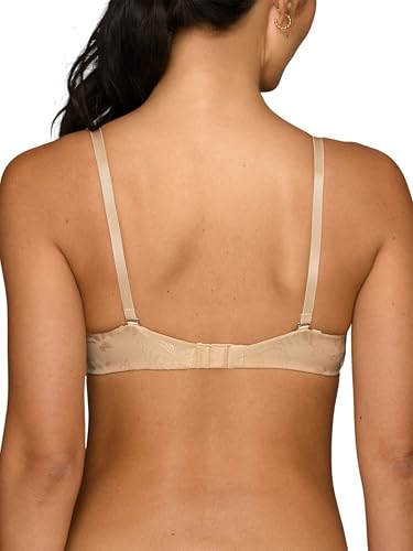 Vanity Fair Womens Ego Boost Add-a-size (+1 Cup Size) Push Up Bra, Underwire - Beige Jacquard, 32B US - Thumbnail 3