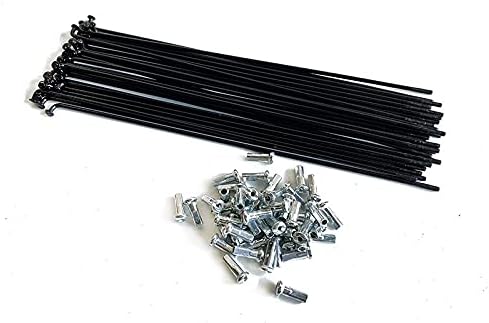Jeu De 36 Rayons Vélo 14G, Longueur 267mm, Avec écrous - Acier Galvanisé, Universel Pour Roues Avant/arrière