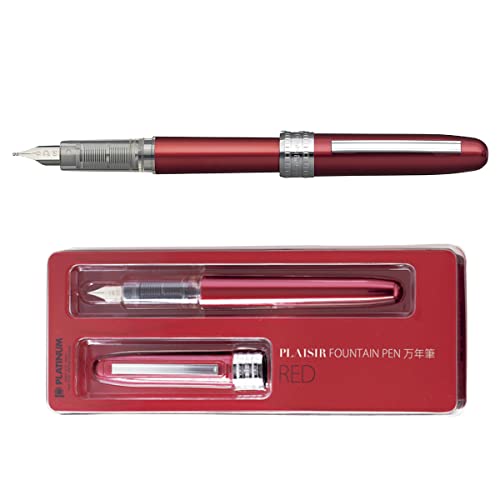 CANETA TINTEIRO PLAISIR PLATINUM 0.3 RED PGB-1000 70-2