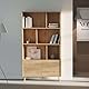 Muebles Pitarch | Wohnzimmer-, Büro- oder Bücherschrank, 2 Türen und 3 Regale, Beine, Eiche Gold, 179x100x30 cm (Höhe x Breite x Tiefe), Modern, Nordisch, Elegant, Robust, Modell Oslo