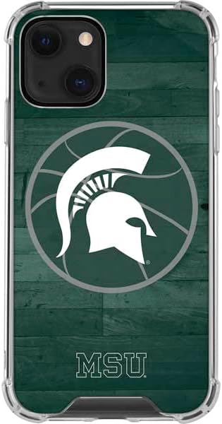 Skinit Clear Phone Case Compatible with iPhone 13 - Officially Licensed Michigan State University Spartans Logo Design