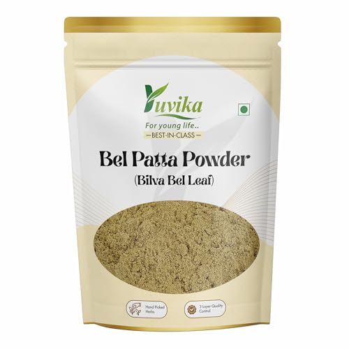 YUVIKA Bel Patta Powder | Bel Patra Powder | Bilva Bel Leaf | Aegle Marmelos Powder (200 Grams)