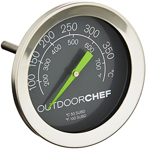 Outdoorchef 18.211.66 Termometr Do Użytku Na Zewnątrz, Srebrny, 7 x 5,3cm