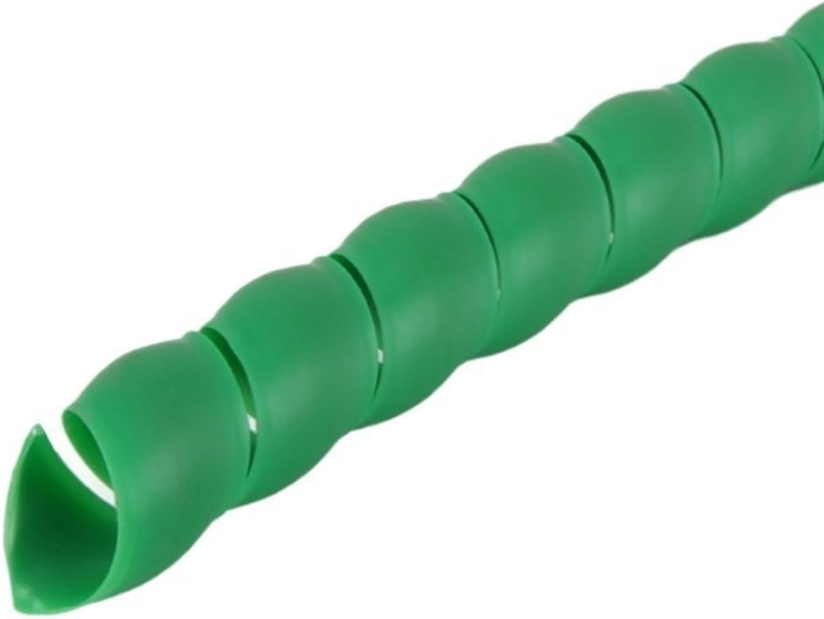 Guaina per cavi espandibile, Guaina for cavi a spirale, tubo flessibile da 2 metri 8 mm a 40 for l'organizzazione della linea di avvolgimento(Green,ID 40mm)