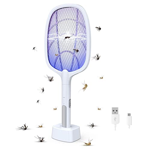 Mosquito Racket Bat with UV Light Lamp mosquito killer racket bat