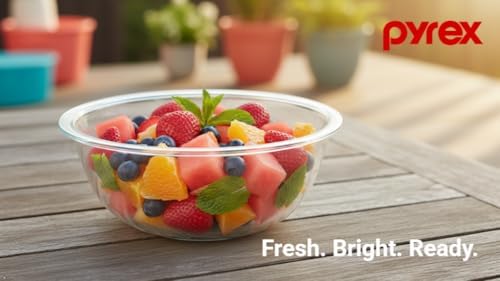 Pyrex 323 1.5qt Clear Glass Mixing Bowl - Made in USA - Thumbnail 4