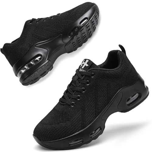 Womens Orthopedic Trainers Running Shoes Air Cushion Athletic Sports Lightweight Tennis Walking Sneakers Casual Mesh Breathable Ladies Fashion Plantar Fasciitis Jogging Shoes All Black UK 6 Womens Orthopedic Trainers Running Shoes Air Cushion Athletic Sports Lightweight Tennis Walking Sneakers Casual Mesh Breathable Ladies Fashion Plantar Fasciitis Jogging Shoes All Black UK 6