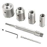 Carbide Hole Saw Kit, 7-Piece TCT Core Drill Bits Set with Storage Case, SDS Plus Shank (14PCS) (1052)