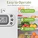 Digital Frigerator Thermometer 2 Pack, Waterproof Fridge and Freezer Thermometer, Thermometer Refrigerator with Large LCD Screen, Stand and Magnetic Back, for Room,Kitchen(White)