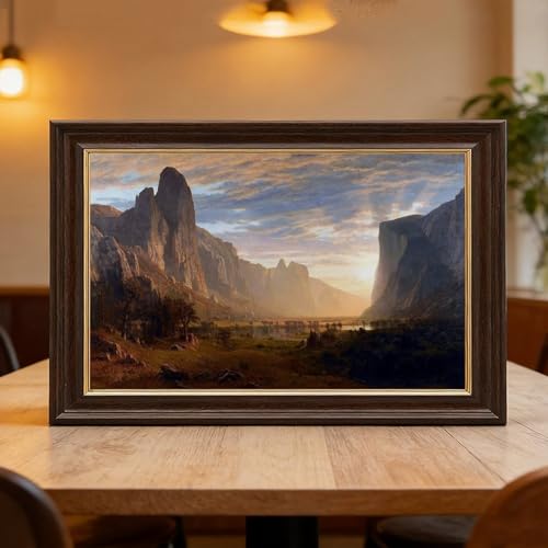 Toile Albert Bierstadt Yosemite Valley cadeau idéal bureau élégant - 6