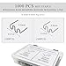 ZNDAW 1000PCS Hot Staples Welding Rods, 0.6mm 0.8mm Wave Shape Bumper Dashboard Repair Welding Wire, Metal Plastic Welding Staples Supplies for Machine Repair, Car Accessories