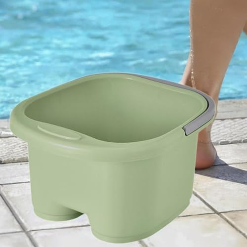 Bañera de pies con masaje y rodillo verde miniatura 2