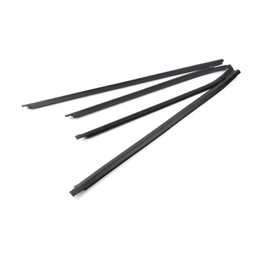Mltlkppvng One Color Car Seal Strip 4Pcs Car Outer Door Windows Rubber Weatherstrip For Toyota For Sr5 / Vigo Mk6 2005-2014 Waterproof Pressure Sealing Strip