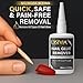 Nail Glue Remover for Press On & Glue On Nails (50mL) Non-Acetone Gentle Low Odor Debonder Serum, Exsivia False Nail Remover for Fake Tips, Fast Removal