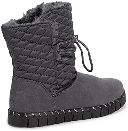 MUK LUKS Women's Flexi Bridgehampton Boot Fashion, Dark Grey, 11 | Image 7