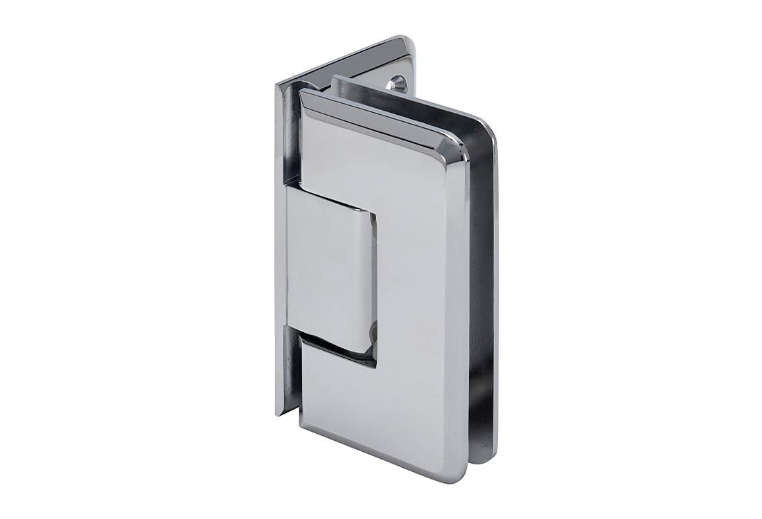 CRL Chrome Cologne 544 Series 5º Pre-Set Wall Mount Offset Back Plate Hinge