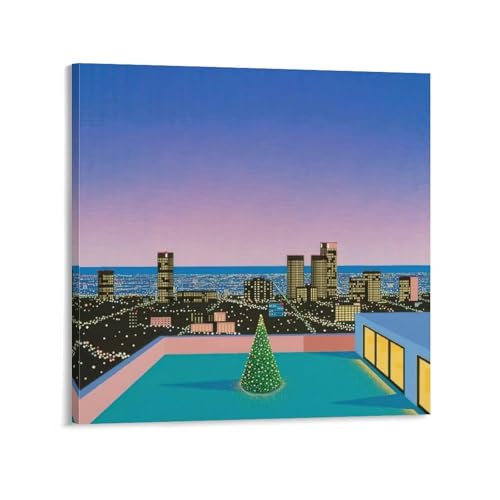 永井博アートイラストポスター (19) プリント モダン ウォールアート 部屋飾り 素晴らしいギフト すぐに掛けられます28x28inch(70x70cm)