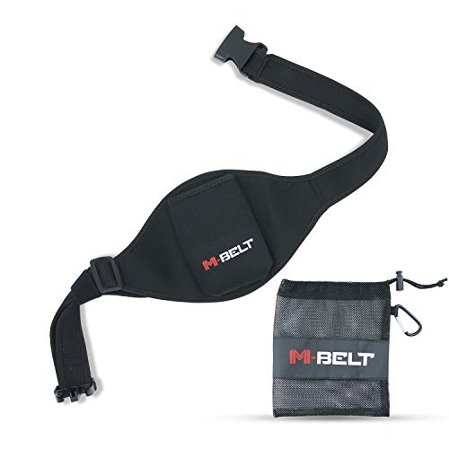 M-BELT - Premium Adjustable Microphone Belt to Keep your Vertical Microphone Transmitter Secure - Best for Fitness Instructor, Theatre and more - Bonus Mesh Bag