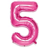 Amazon | NUMBER BALLOON ナンバーバルーン pink 5 SFNP-05 | 風船