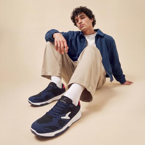 Image of YOHO Men's Sneakers Flo & Blazer | Stylish & Comfortable | Low Top, Lace Up Casual Shoes for Man /Gents