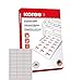Produktbild Kores - Universelle selbstklebende rechteckige Etiketten, 100 Blatt weiß mit Etiketten 70 x 37 mm
