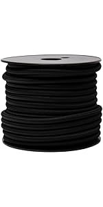 Tresse élastique Plate Noire 10 M WERKA PRO 4 Mm | Leroy Merlin