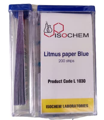 isochem laboratories ISOCHEM Litmus Paper Blue (200 Strips) For Class Room,Lab and Home Experiments-picture-7