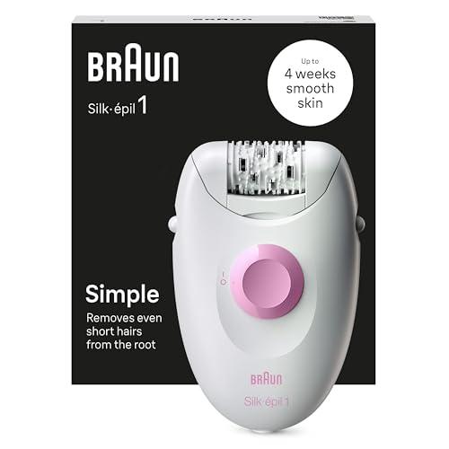 Braun Silk-épil 1 1-010 Epilatore Elettrico Donna, Epilatore Con Cavo Per...
