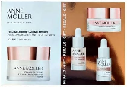 NOVA ENGEL Rosâge Crema Reafirmante y Reparadora Extra Rica con SPF 15 - Pack de 4