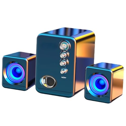 Altavoces del subwoofer 2.1 para PC de escritorio y reproductor de audio multimedia portátil