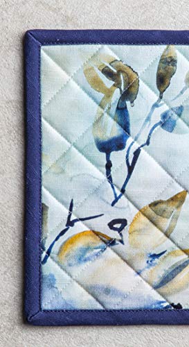 Maison D' Hermine Pot Holder 100% Cotton Heat Resistant Hot Pads With Loop Set Of 2 Potholder For Gifts Baking, Handling Hot Pan, Lazy Summer Days - Spring/Summer (8 Inch X 8 Inch) #TOP1