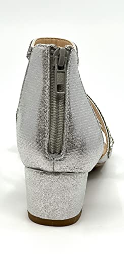 Soda Kids/Children/Girls ARTS-2 Dress Sandal Rhinestones Low Heel Ankle Strap 14