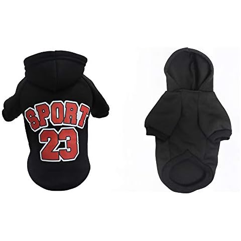 RayMinsino Welpen Sport Sweatshirt Zweibein Kleidung Welpen Pullover Basic Hoodie Sweater, Baumwolle Jacke Sweat Shirt Mantel thumbnail