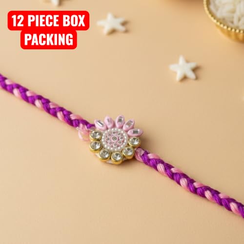 Image of Set for Brother Set of 2, Designer Peacock Rakhi for Brother Boy Men, Premium Kalash Raki for Bhaiya, Traditional Rakshabandhan Rakhis with Best Wishes Card and Tillak Set, Thread (oo)