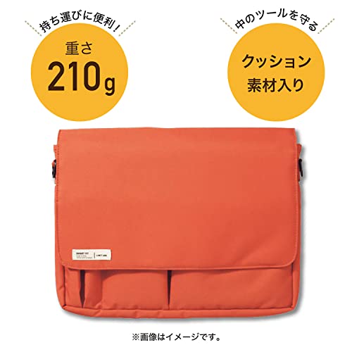 Pochette d'ordinateur matelassée LIHIT LAB avec compartiments de rangement