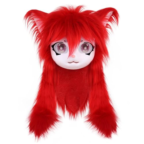 Masque de renard en fourrure pour réussir votre soirée d'Halloween