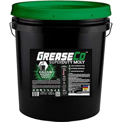 Molybdenum Grease | Extreme Super Duty Performance Calcium Sulfonate | Moly | 5th Wheel | Ball and Joint | Automotive | Tractor | Marine Boat | 35 LB Bucket | NLGI 2 | SuperDuty Moly Cover