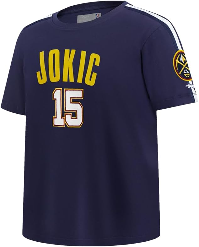 Pro Standard NBA Boys Big Boys NBA Denver Nuggets Classic Player Cotton Taping Tee - Image 3