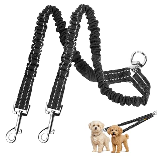 MingXpet 2 Dog Leash Black