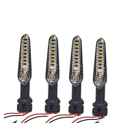 �I�[�g�o�C�̕����w���� �p ���}�n MT07 MT09 �g���[�T�[ 9 900 GT Tenere 700 XSR 155 FZ6 �I�[�g�o�C�_�Ń����v LED �^�[���V�O�i��������(4Pcs)