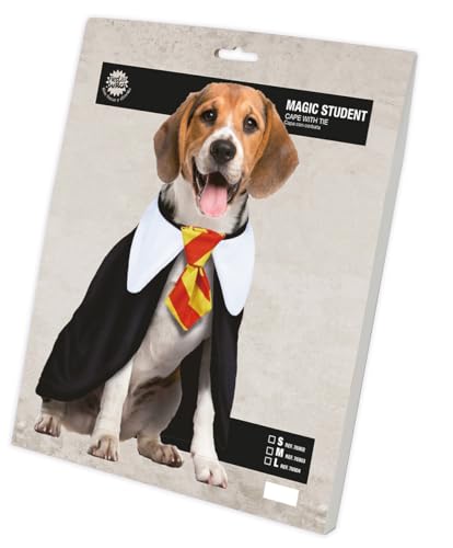 FIESTAS GUIRCA Zauber Schüler Hunde Kostüm - Magier Hund – Halloween Hundekostüm - L