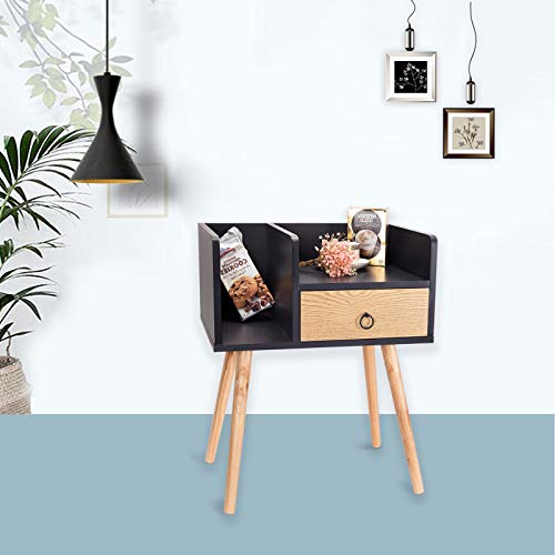 WOLTU TSR73gr Comodino con Cassetto Scompartimento...