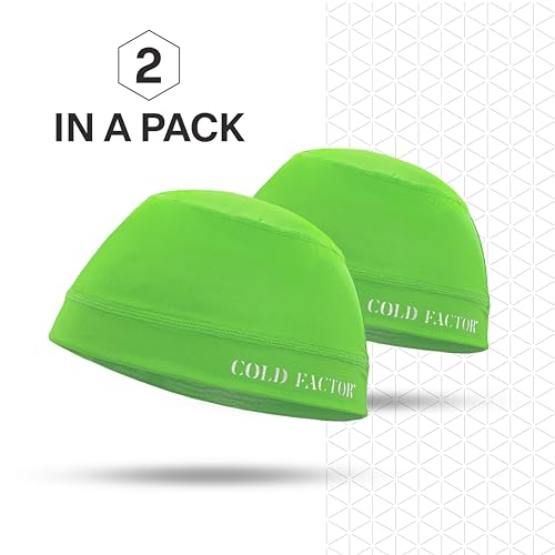 Image of COLD FACTOR Instant Cooling Skull Cap & Helmet Liner 2 Pack|UPF 50+ Protection, Chemical-Free Evaporative Cooling Technology