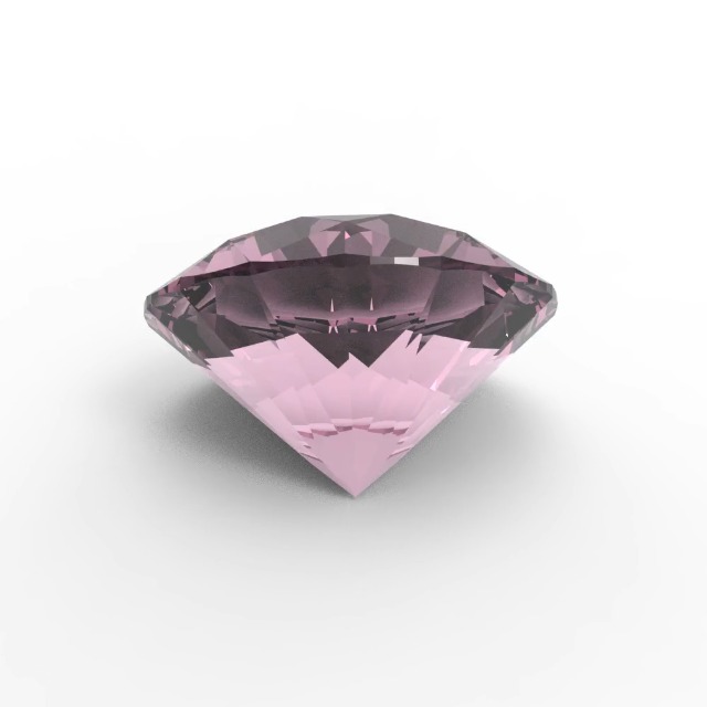 Amazon.com: 1 ct 6.5mm Round Cut VVS1 Simulated Pink October