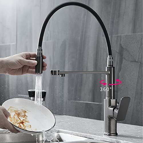 Robinet d'eau potable avec filtre et douchette cuisine pull down - 4