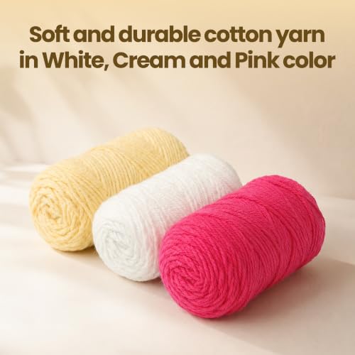 Image of picknMAKE 6 Pcs Floral Crochet Lace Bloom DIY Coaster Kit, Crochet Kit for Beginners, Crochet Yarn Full Kit, Multicolor Decorative Crochet Flower Tea Coasters Craft Kit with All Material Included