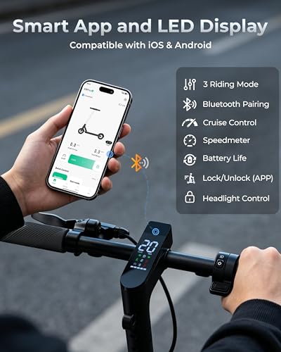 Electric Scooter with Detachable Battery