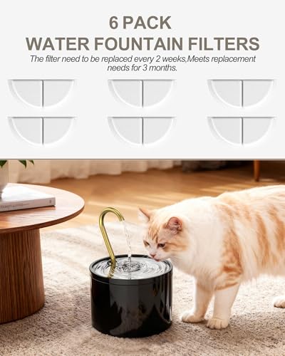 Filtres fontaine céramique 1,2L anti-poils pour éviter l'eau stagnante et sale