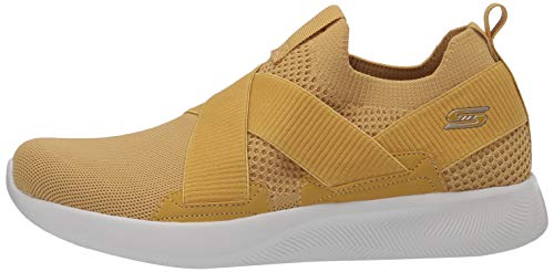 Skechers BOBS SQUAD 2 - KID COOL Tênis, Feminino, Amarelo, 36